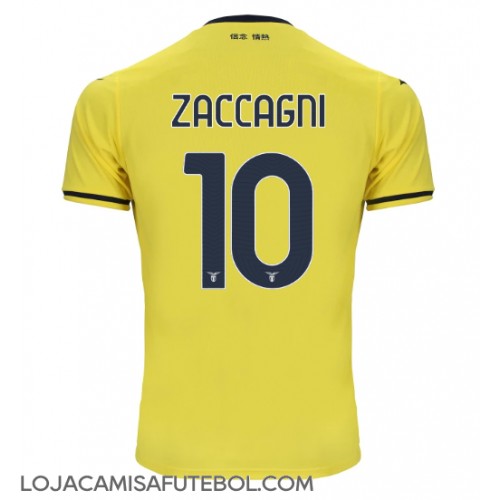 Camisa de Futebol Lazio Mattia Zaccagni #10 Equipamento Secundário 2024-25 Manga Curta